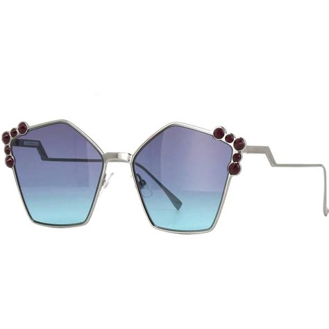 fendi ff 0261 s ot7|Fendi FF0261/S 6LB Ruthenium FF0261/S Square Sunglasses .